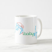 クリスマスサンタベビーハートビート11oz コーヒーマグカップ (正面右)