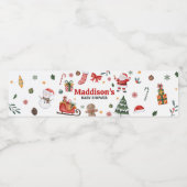 クリスマスサンタベビーベビーシャワー ペットボトルラベル (シングルラベル)