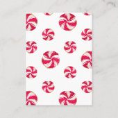 クリスマスサンタベビーレジストリエンクロージャカード 名刺 (裏面)