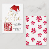 クリスマスサンタベビーレジストリエンクロージャカード 名刺 (正面/裏面)