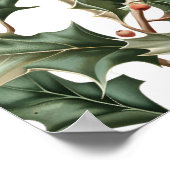 クリスマスサンタベビー冬の赤ちゃんシャワーへようこそ ポスター (角)