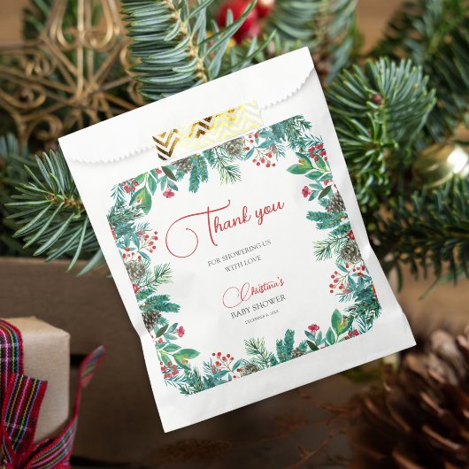 クリスマスサンタベビー男女中立ベビーシャワー フェイバーバッグ