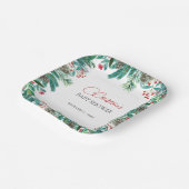 クリスマスサンタベビー男女中立 ペーパープレート (傾斜あり)