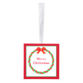 クリスマスサンタベビー キューブオーナメント (右)