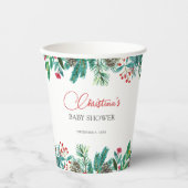 クリスマスサンタベビー 男女兼用 紙コップ (正面)