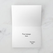 クリスマスサンタペンギンのフォトカードテンプレート シーズンカード (内部)