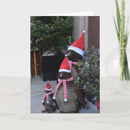 クリスマスサンタペンギンパビリオンロードロンドンUK カード