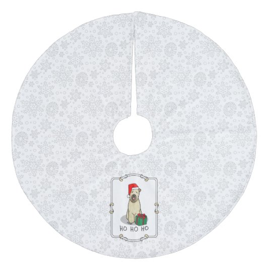 クリスマスサンタホイアテンテリア(ホイアテン1b2)かわいい フリース ツリースカート (正面)