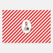 クリスマスサンタホイアテンテリア(ホイアテン1b2)かわいい ラッピングペーパーシート (正面3)