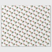 クリスマスサンタホイアテンテリア（ホイアテン1b2）かわいい ラッピングペーパー (フラット)