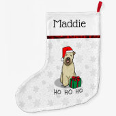 クリスマスサンタホイアテンテリア（ホイアテン1b2）かわいい ラージクリスマスストッキング (裏面)