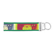 クリスマスサンタホホホーセルフィー鍵ホルダー リストバンドキーホルダー (鍵右)