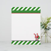 クリスマスサンタホリデーのレターヘッド文房具 (スタンド正面)