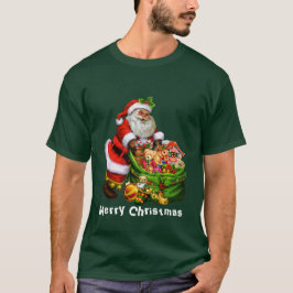 クリスマスサンタホリデーのTシャツ Tシャツ