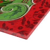 クリスマスサンタホリデーガラスのカッティングボード カッティングボード (角)