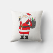 クリスマスサンタホワイトワインラバーフェスティバル クッション (裏面)