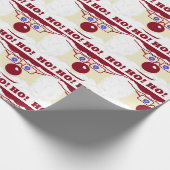 クリスマスサンタホ！ホー！ホー！彼はあなたを見ている！ ラッピングペーパー (角)