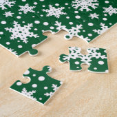 クリスマスサンタボストンテリア(黒)かわいい ジグソーパズル (側面)