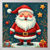 クリスマスサンタポスター ポスター (正面)