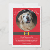 クリスマスサンタポーズ写真 シーズンカード (正面)