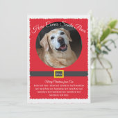 クリスマスサンタポーズ写真 シーズンカード (スタンド正面)