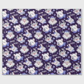 クリスマスサンタポーラベアトナディラッピング紙 ラッピングペーパー (フラット)