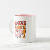 クリスマスサンタマグズ | コーヒー愛好家への贈り物 ツートーンマグカップ (正面左)