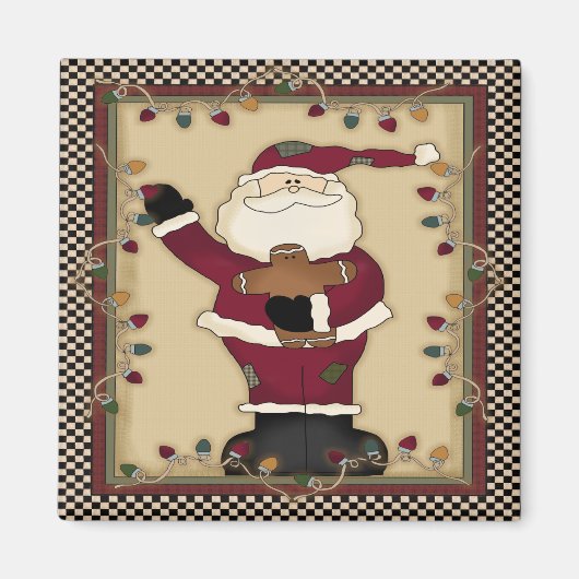 クリスマスサンタマグネット マグネット (正面)