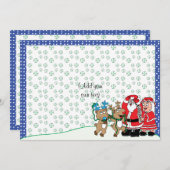 クリスマスサンタミセスクロース シーズンカード (正面/裏面)