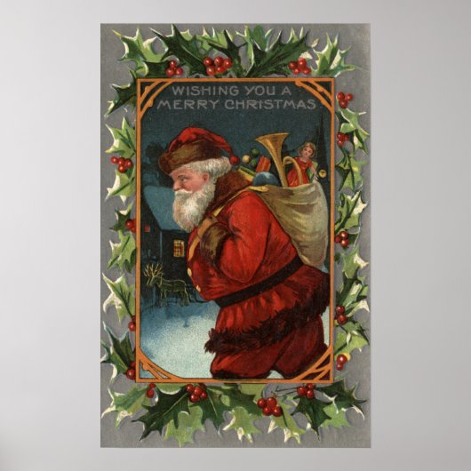 クリスマスサンタメリーー行進を祈る ポスター (正面)