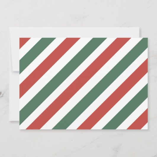 クリスマスサンタメリーA小さな赤ちゃんシャワー写真 招待状 (裏面)