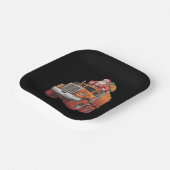 クリスマスサンタモンスタートラッククリスマスボーイズキッズ ペーパープレート (傾斜あり)