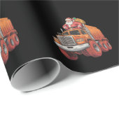 クリスマスサンタモンスタートラッククリスマスボーイズキッズ ラッピングペーパー (ロールコーナー)