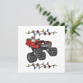 クリスマスサンタモンスタートラック少年たち子供たち幼児よ 招待状 (スタンド正面)