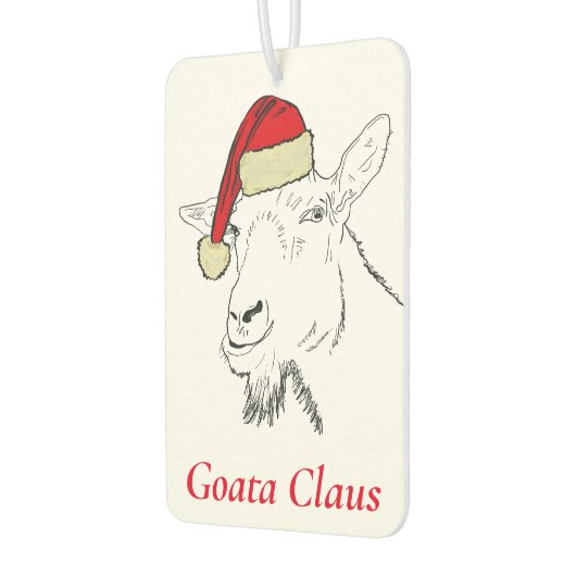 クリスマスサンタヤギクロース カーエアーフレッシュナー (左)