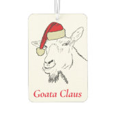 クリスマスサンタヤギクロース カーエアーフレッシュナー (裏面)