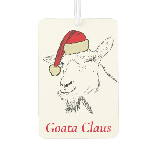 クリスマスサンタヤギクロース カーエアーフレッシュナー (裏面)