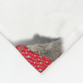 クリスマスサンタラクーン盗賊 フリースブランケット (角)