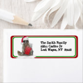 クリスマスサンタラクーン盗賊 ラベル (インサイチュ)