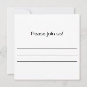 クリスマスサンタラクーン盗賊 招待状 (裏面)