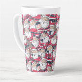 クリスマスサンタラテマグ カフェラテマグ (左アングル)