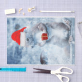 クリスマスサンタリスが切り離す工芸品 薄葉紙 (クラフト)