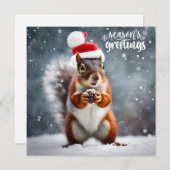 クリスマスサンタリスとピネコン シーズンカード (正面/裏面)