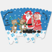 クリスマスサンタリットフェイスボックス フェイバーボックス (見開き)