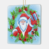クリスマスサンタリースセラミックオーナメント セラミックオーナメント (左)