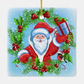 クリスマスサンタリースセラミックオーナメント セラミックオーナメント (裏面)
