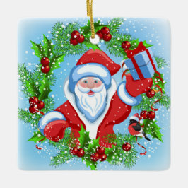 クリスマスサンタリースセラミックオーナメント セラミックオーナメント