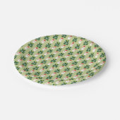 クリスマスサンタレッド&グリーンフェスティバル ペーパープレート (アングル)