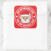 クリスマスサンタレッド スクエアシール (バッグ)