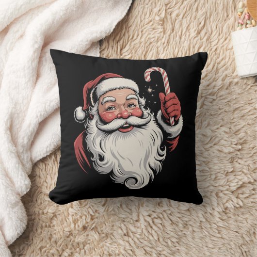 クリスマスサンタレトロギフトヴィンテージ クッション (ブランケット)